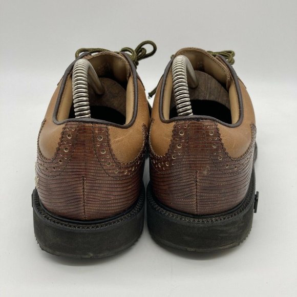 FootJoy Myjoys Wingtip Oxford Golf Shoes - Picture 5 of 9